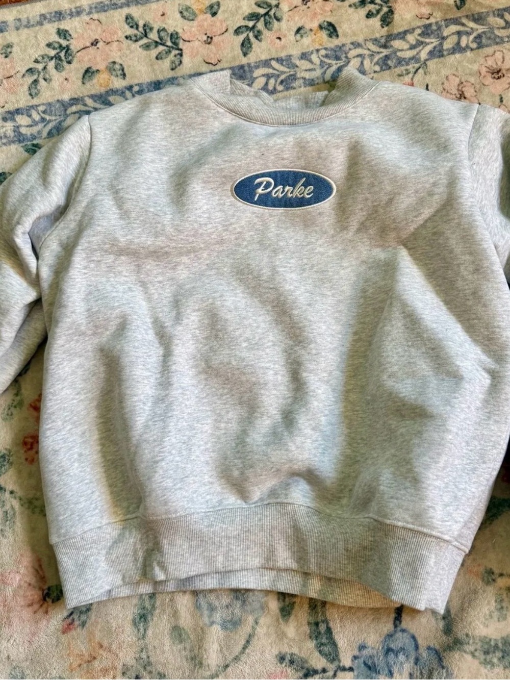 Parke Women's Heather Gray Logo Crewneck Sweatshirt
